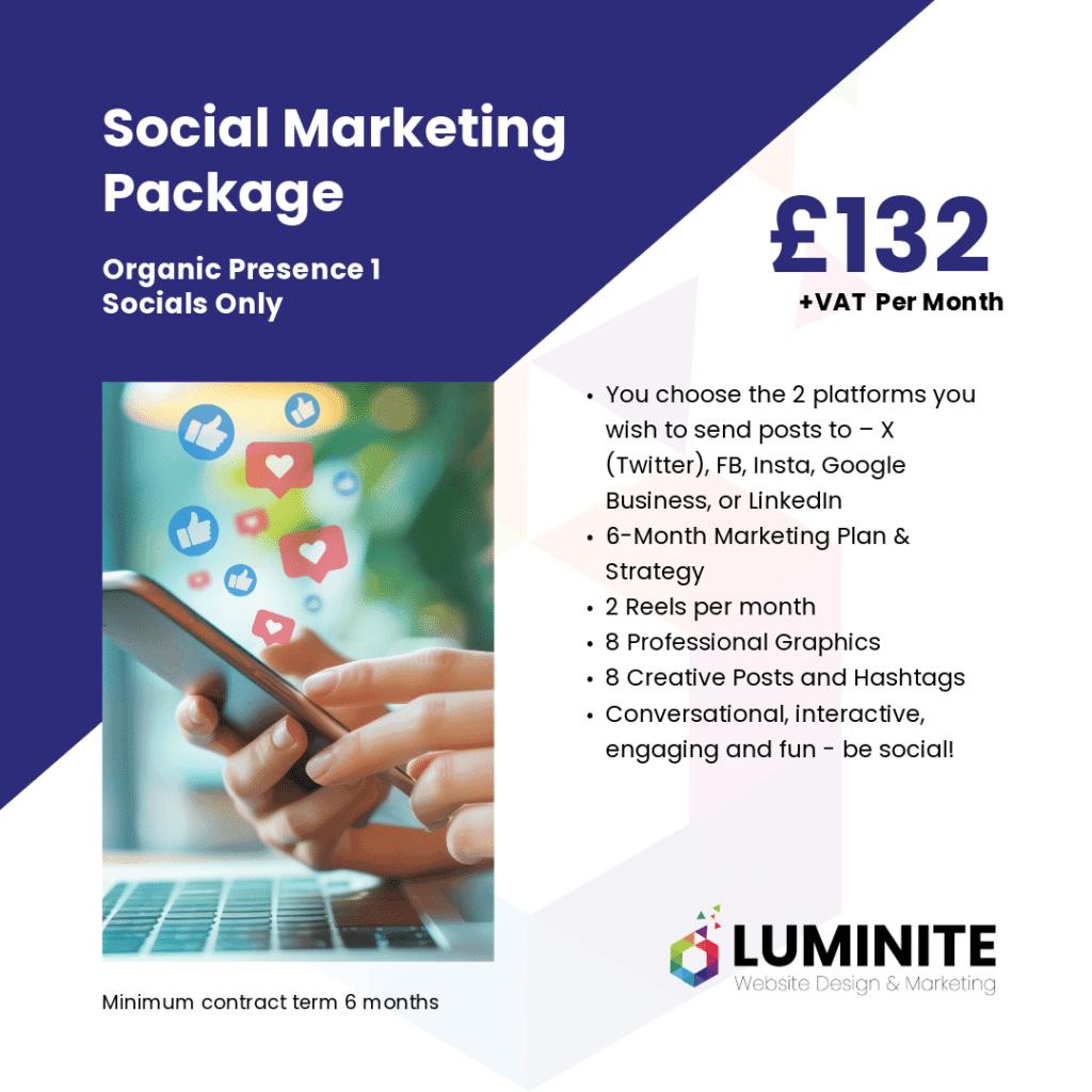 Organic Presence marketing package 1 social marketing graphic