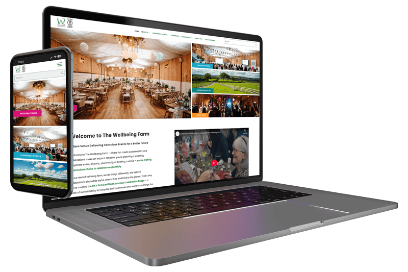 Rocket-Website-Design wellbeing farm website spotlight