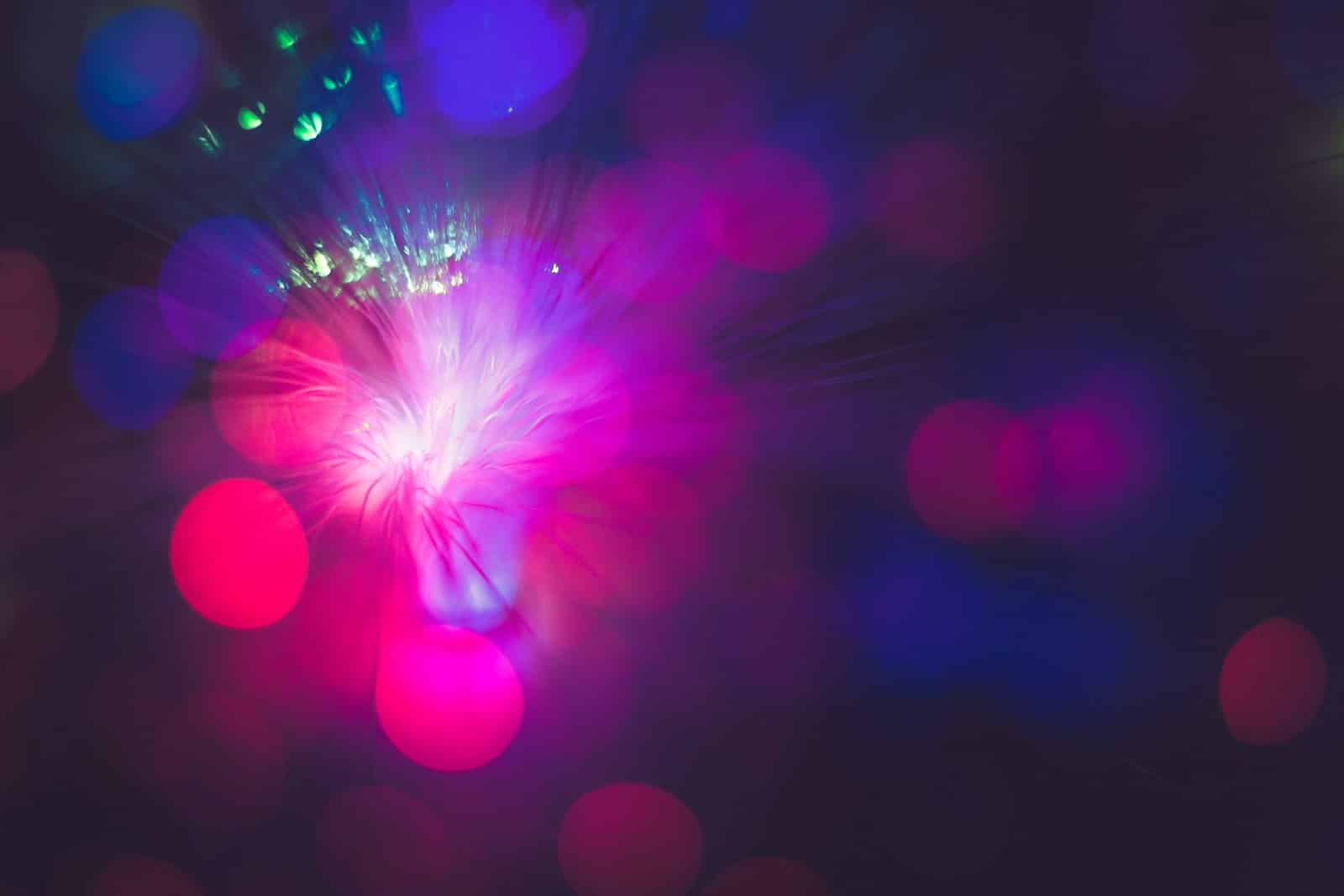 Photo by Shahadat Rahman colour perception in web and print design red and blue boke lights